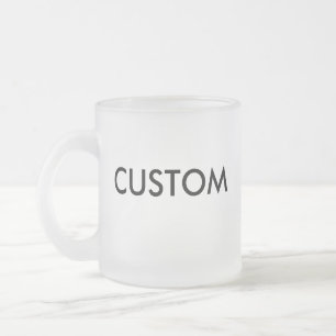 Tasse Givré Modèle de blanc personnalisé par coutume en verr