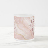 Tasse Givré Modern Rose Quartz Marble Gold Glitter (Centre)