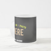 TASSE GIVRÉ MODERNE ET MODERNE PERSONNALISABLE NOIR VÉRIFIÉ (Devant gauche)