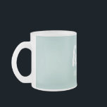 Tasse Givré Moderne Minimale Vert Et Blanc Bonjour Et Vous Nom<br><div class="desc">Moderne Minimale Vert Et Blanc Bonjour Et Vous Nom</div>