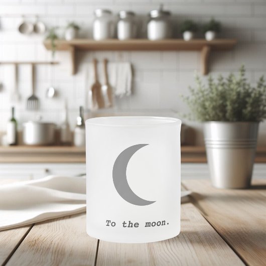 Tasse Givré Moderne simple à la citation de la lune