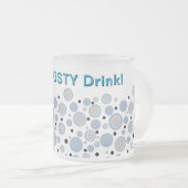 Tasse Givré Mon ardoise glacée bleu ardoise Cercles géométriqu (Devant droit)