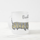 Tasse Givré Monarch caterpillar cartoon illustration  (Devant gauche)