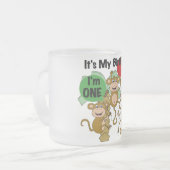Tasse Givré Monkey Shine 1er Anniversaire Tshirts et cadeaux (Devant gauche)