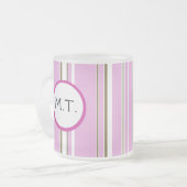 Tasse Givré Monogramme Brown rose (Devant gauche)