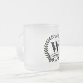 Tasse Givré Monogramme familial (Devant gauche)