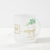 Tasse Givré Monogramme Holly pour le premier script Gold de No (Devant droit)
