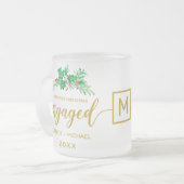 Tasse Givré Monogramme Holly pour le premier script Gold de No (Devant gauche)