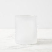 Tasse Givré Monogramme initial noir moderne (Centre)