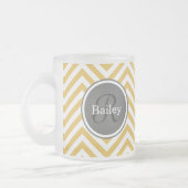 Tasse Givré Monogramme jaune Chevron (Gauche)