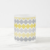 Tasse Givré Monogramme Motif jaune et gris (Centre)