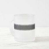Tasse Givré Monogramme noir blanc (Devant gauche)