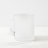 Tasse Givré Monogramme personnalisé moderne (Devant gauche)