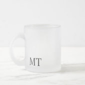 Tasse Givré Monogramme personnalisé moderne (Gauche)
