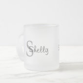 Tasse Givré Monogramme simple (Devant gauche)