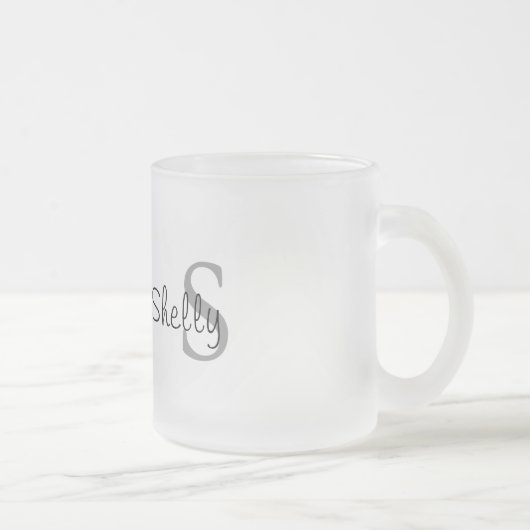 Tasse Givré Monogramme simple (Droit)