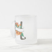 Tasse Givré Monographie florale H lettre majuscule (Devant gauche)