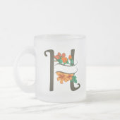 Tasse Givré Monographie florale H lettre majuscule (Gauche)