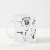 Tasse Givré Mops Carlin (Gauche)