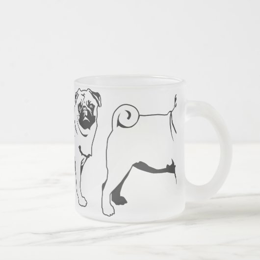 Tasse Givré Mops Carlin (Droit)