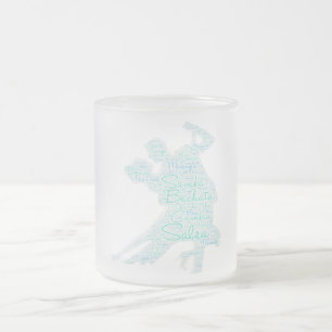Tasse Givré Mot de danse Art Couple Bachata Salsa