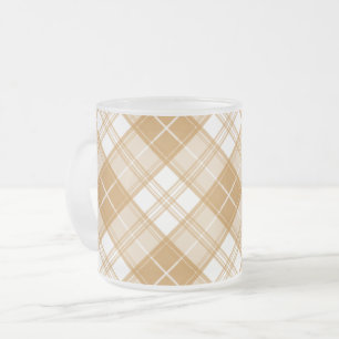 Tasse Givré Motif Brown Tartan blanc yxm0uat9