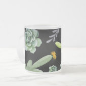 Tasse Givré Motif Cactus 2 (Devant gauche)