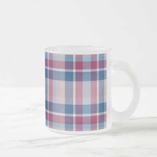 Tasse Givré Motif classique bleu rouge (Droit)