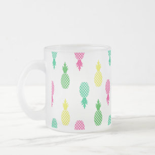 Tasse Givré Motif de ananas tropical coloré et mignon