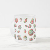 Tasse Givré Motif de biscuits de Noël (Devant gauche)