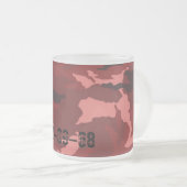Tasse Givré Motif de camouflage rouge (Devant droit)