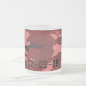 Tasse Givré Motif de camouflage rouge (Centre)