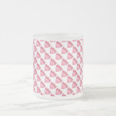 Tasse Givré Motif de coeur d'amour rose (Centre)