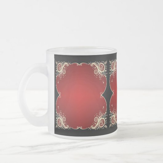Tasse Givré Motif de défilement de styles classiques  (Gauche)