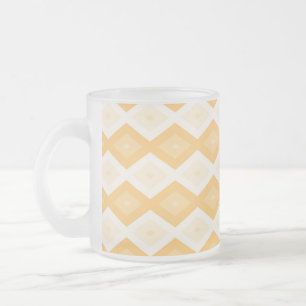 Tasse Givré Motif de diamant jaune