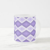 Tasse Givré Motif de diamant violet (Devant droit)