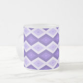 Tasse Givré Motif de diamant violet (Devant gauche)