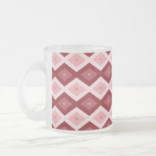 Tasse Givré Motif de diamants rouges