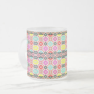 Tasse Givré Motif de flocon de neige scandinave coloré
