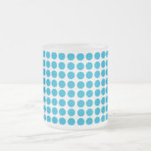 Tasse Givré Motif de points bleus sur blanc (Centre)
