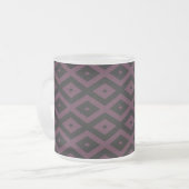 Tasse Givré Motif de prune et de diamant noir (Devant gauche)
