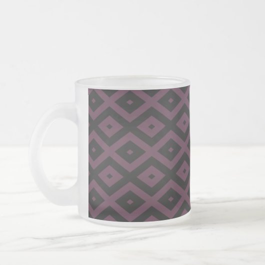 Tasse Givré Motif de prune et de diamant noir (Gauche)
