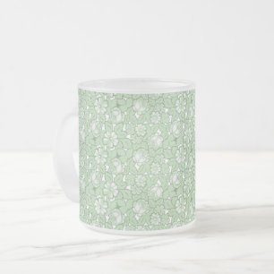 Tasse Givré Motif de rose en vert clair