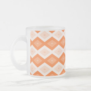 Tasse Givré Motif diamant orange