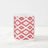 Tasse Givré Motif diamant rouge et blanc (Centre)