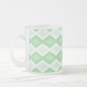 Tasse Givré Motif diamant vert pomme
