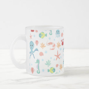 Tasse Givré Motif du monde marin