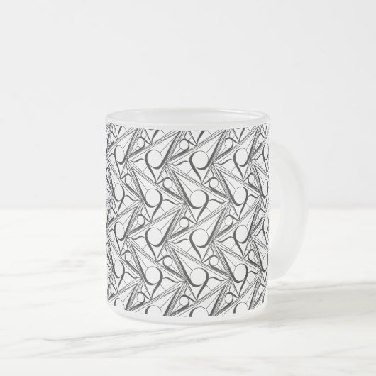 Tasse Givré Motif triangle avec cercle (Devant droit)