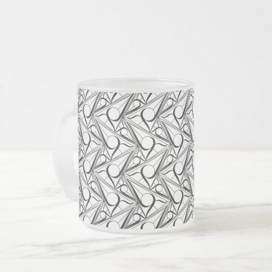 Tasse Givré Motif triangle avec cercle (Devant gauche)