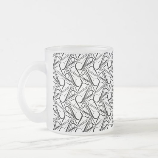 Tasse Givré Motif triangle avec cercle (Gauche)
